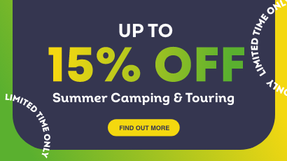 15% Off Camping & Touring
