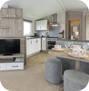 Interior of a value caravan