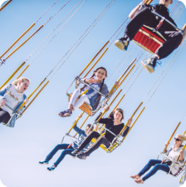Smiling child at Brean Theme Park