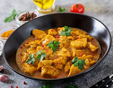 Curry With Chicken And Onions Indian Food Asian PLFRUS2