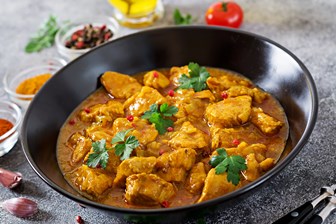 Curry With Chicken And Onions Indian Food Asian PLFRUS2