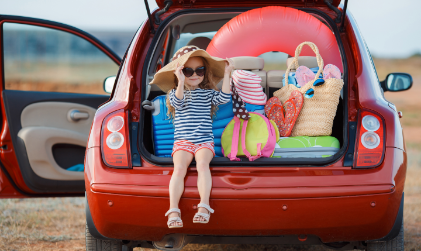 Child Sat On Car