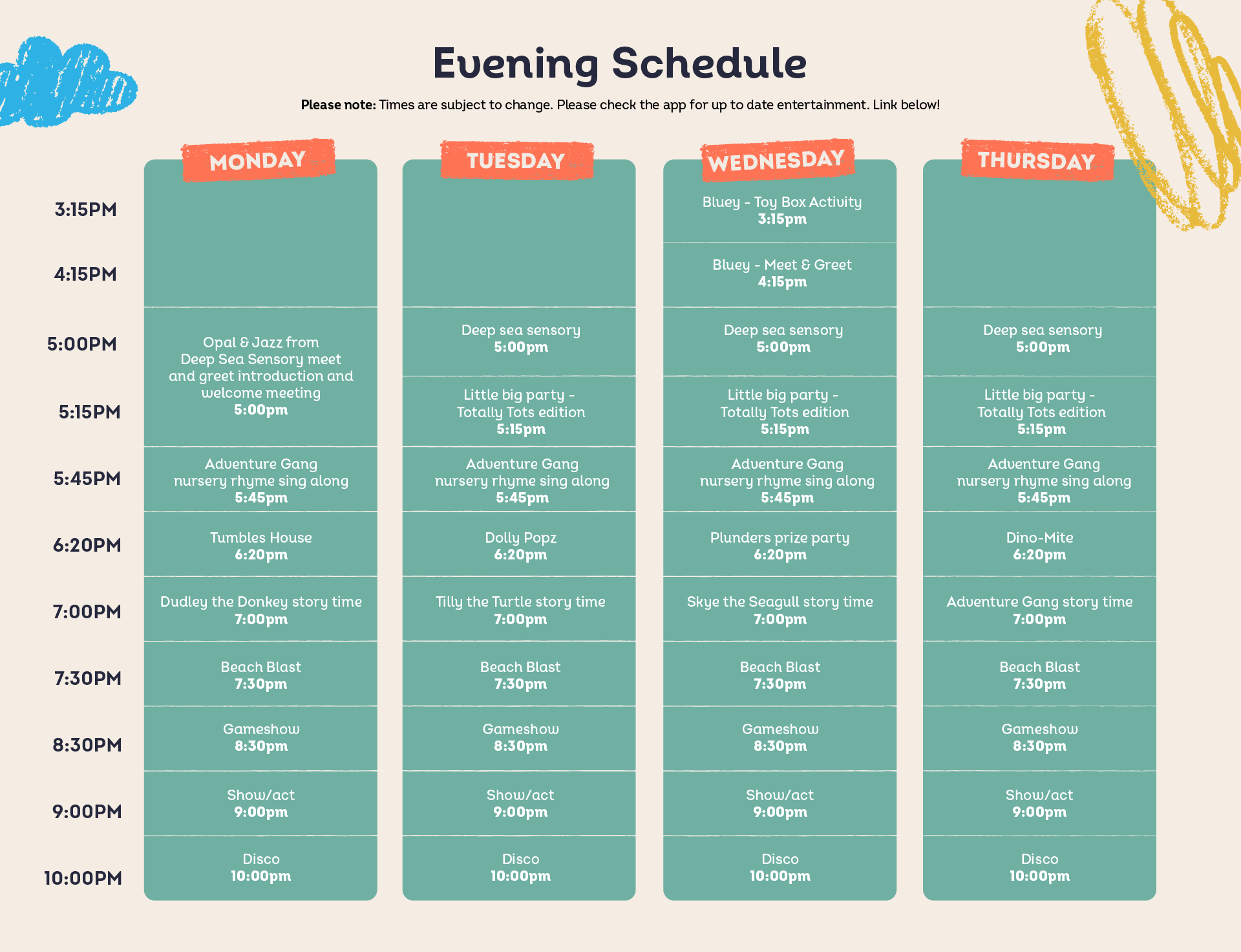 Tots Schedule Part 1