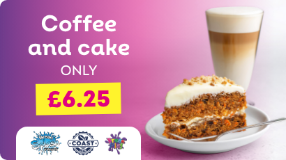2 for 1 Coffee & Cake